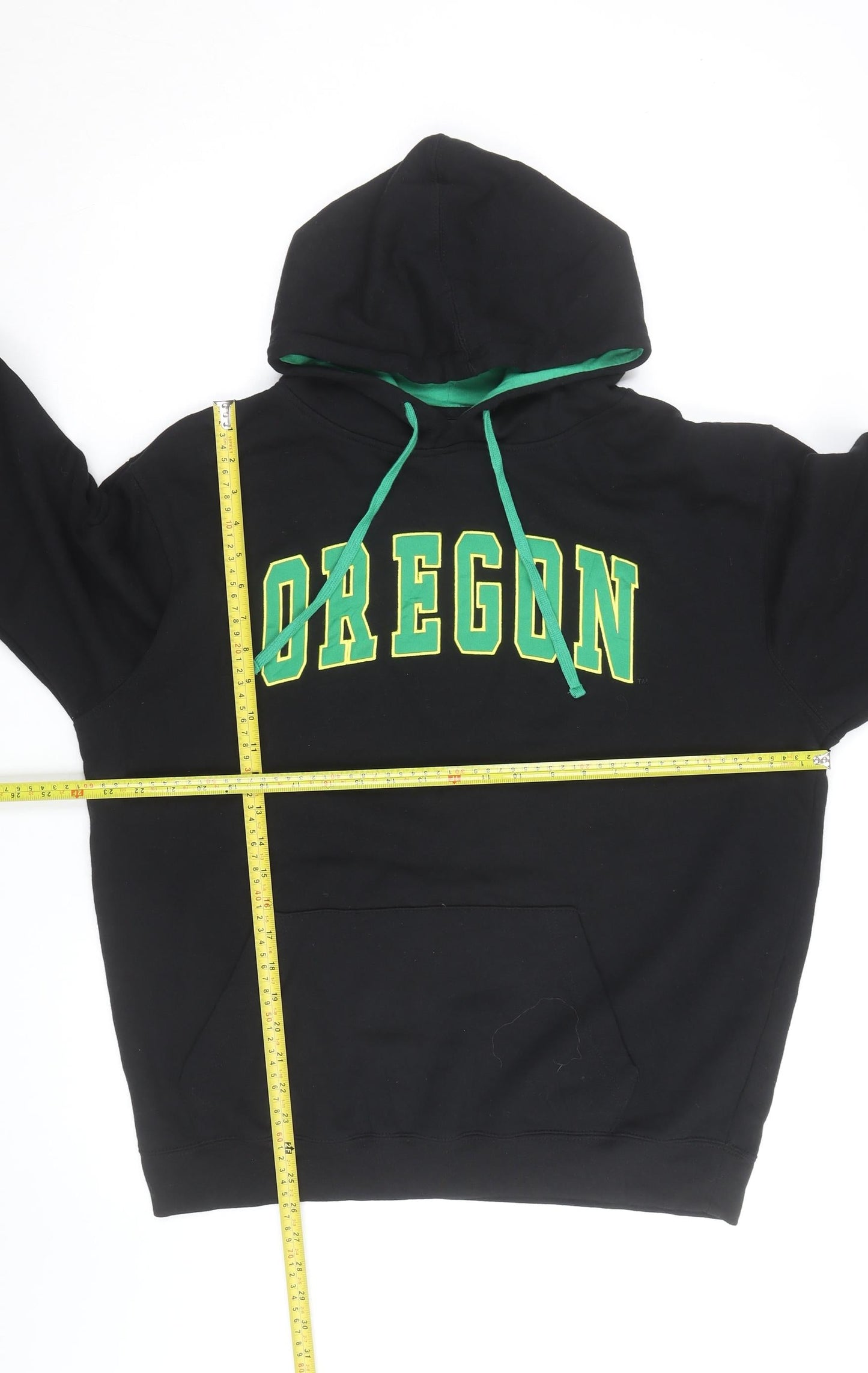Colosseum Men Black Oregon Pullover Hoodie Size L Fleece Hooded Sweatshirt