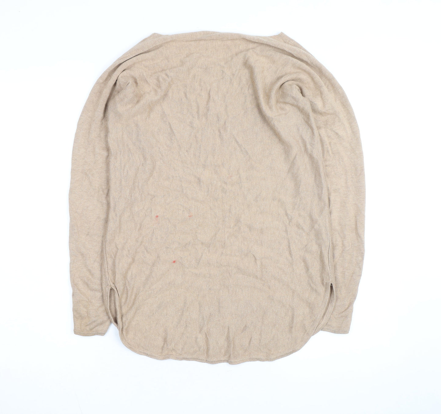 Sportsgirl Women’s Beige XS Scoop Neck Knit Long Sleeve Pullover Jumper