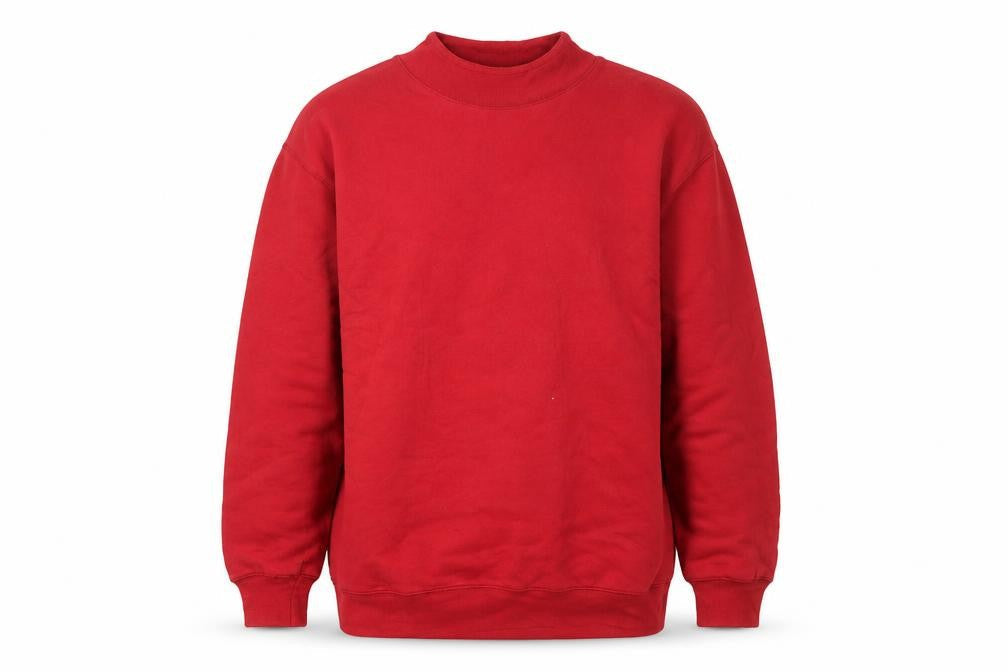 Coldwater Creek Red Fleece Pullover Sweatshirt Women’s S High Neck