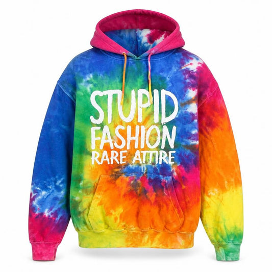 Basix of America Mens Multicoloured Tie Dye Pullover Hoodie M