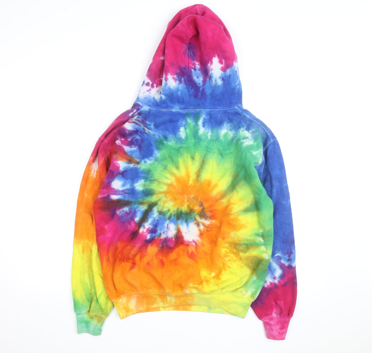 Basix of America Mens Multicoloured Tie Dye Pullover Hoodie M