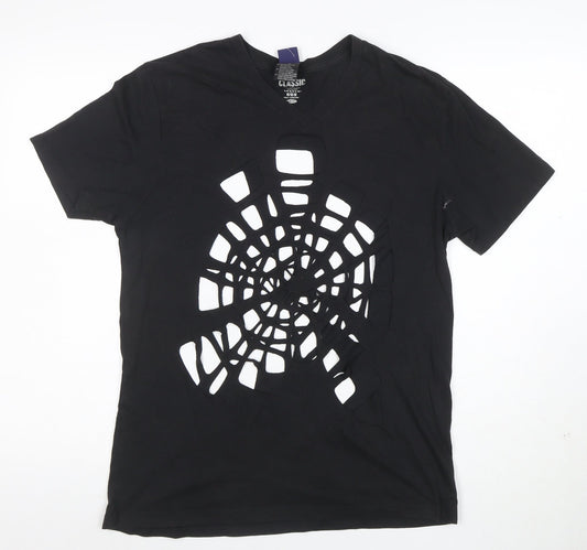 Old Navy Men's Black Classic Fit Cut-Out Tee V-Neck Size M
