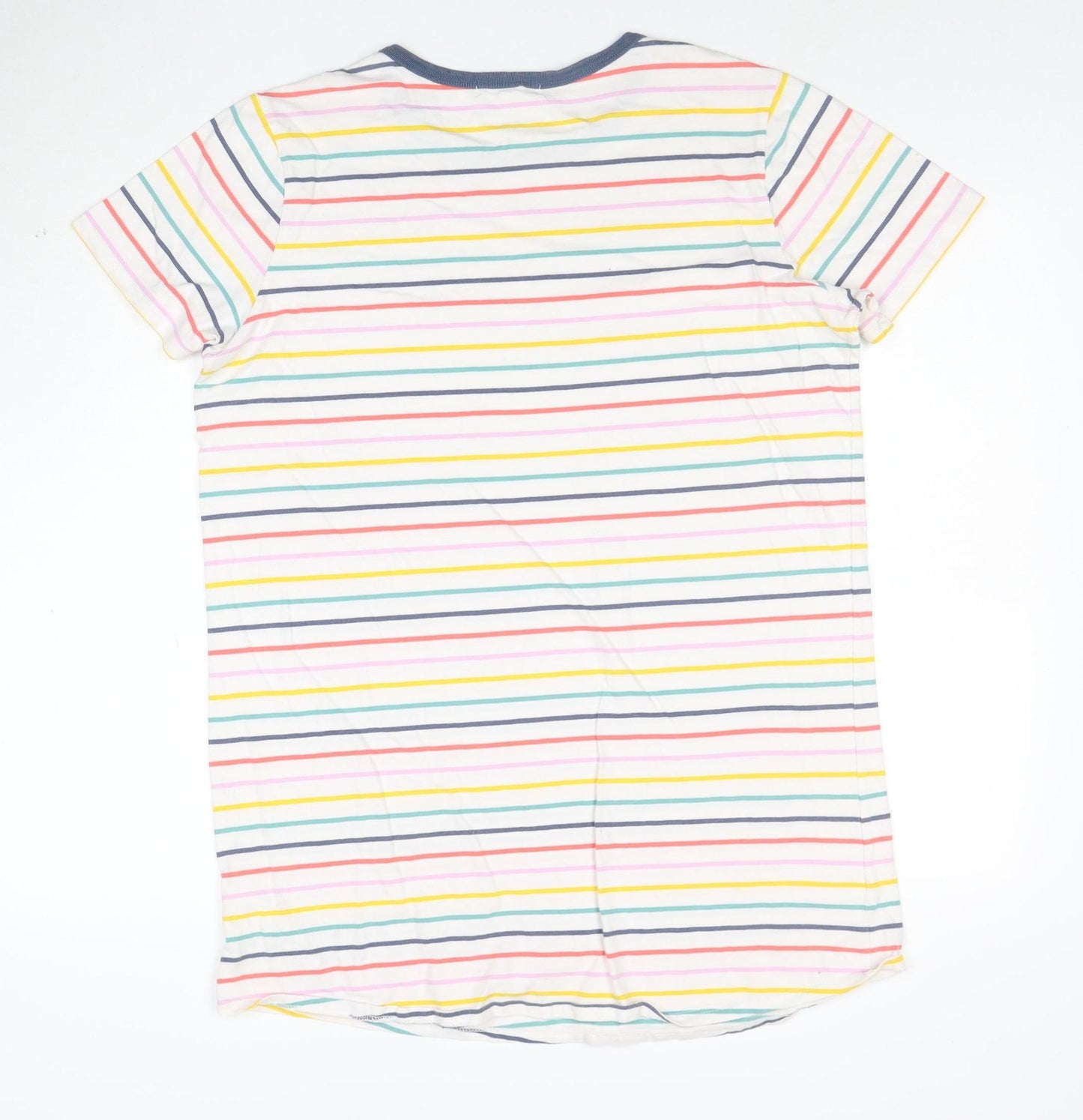 Vans Womens Multicoloured Striped Ringer T-Shirt Size L