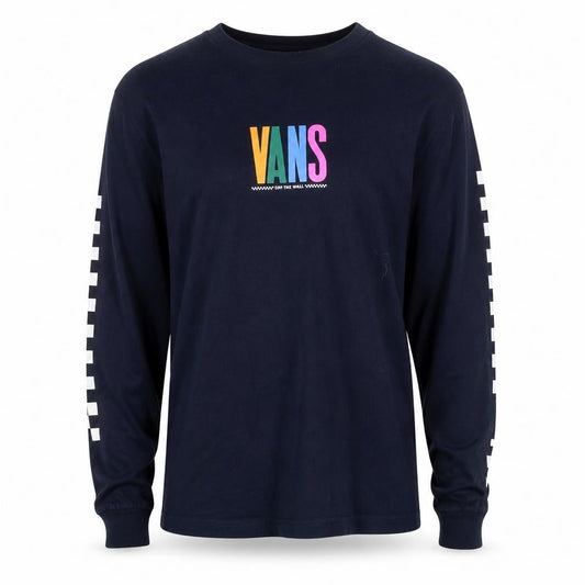 Vans Men's Blue Long Sleeve Pullover Sweatshirt Small