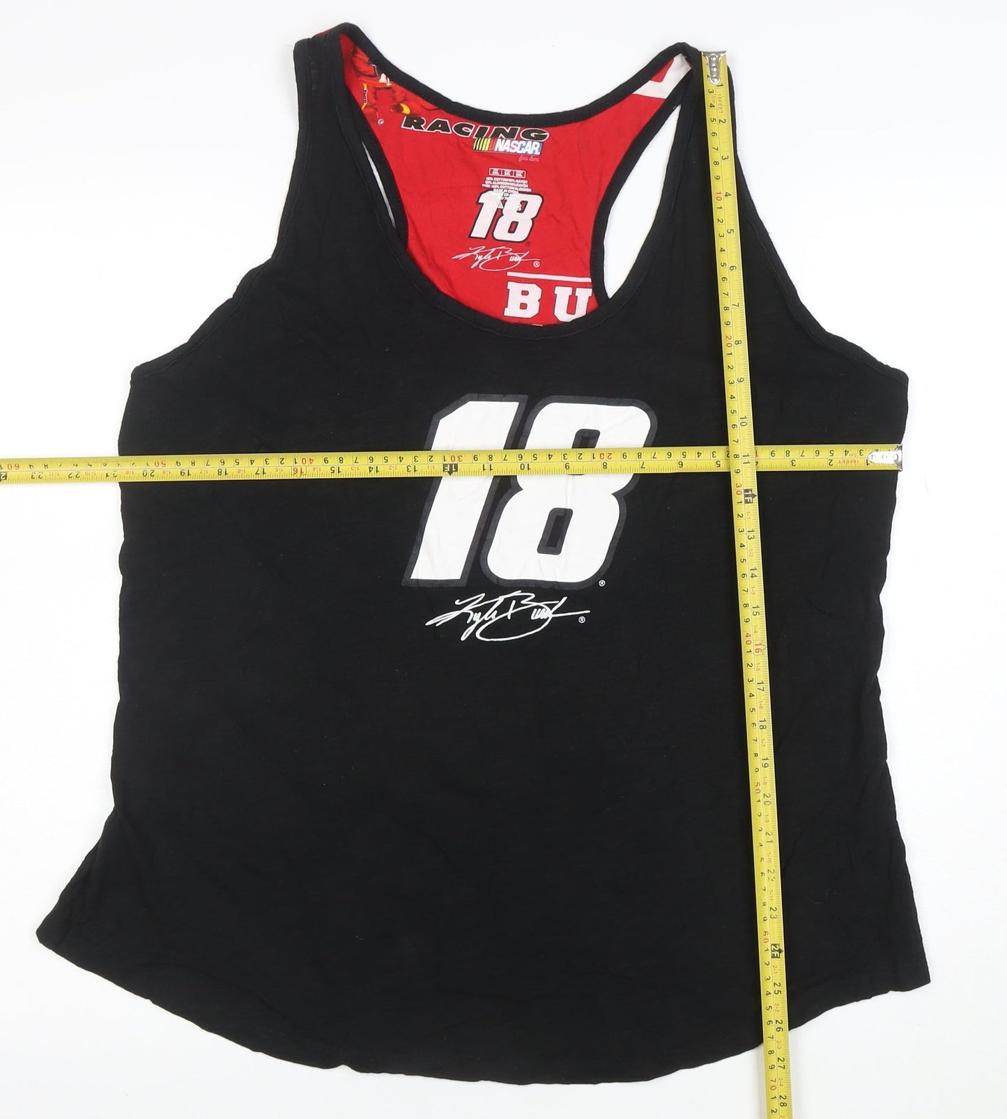 NASCAR Men’s Black 3XL Sleeveless Racing Graphic T-Shirt