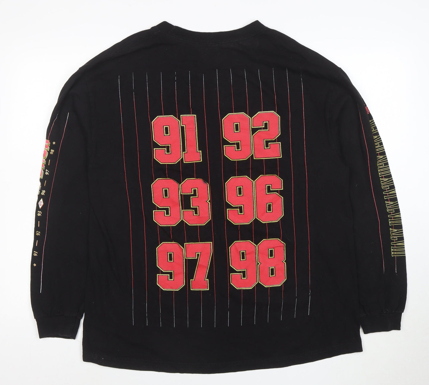 Bel-Air Athletics Men's Black XL Long Sleeve Sports Graphic T-Shirt