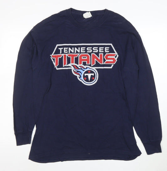 Lee Sport Men's Navy Tennessee Titans Long Sleeve T-Shirt Size L