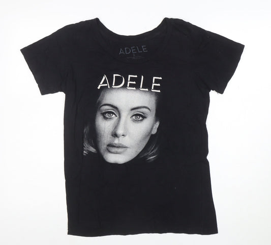 Adele Womens Black Live 2016 Tour Short Sleeve Cotton T-Shirt Size S