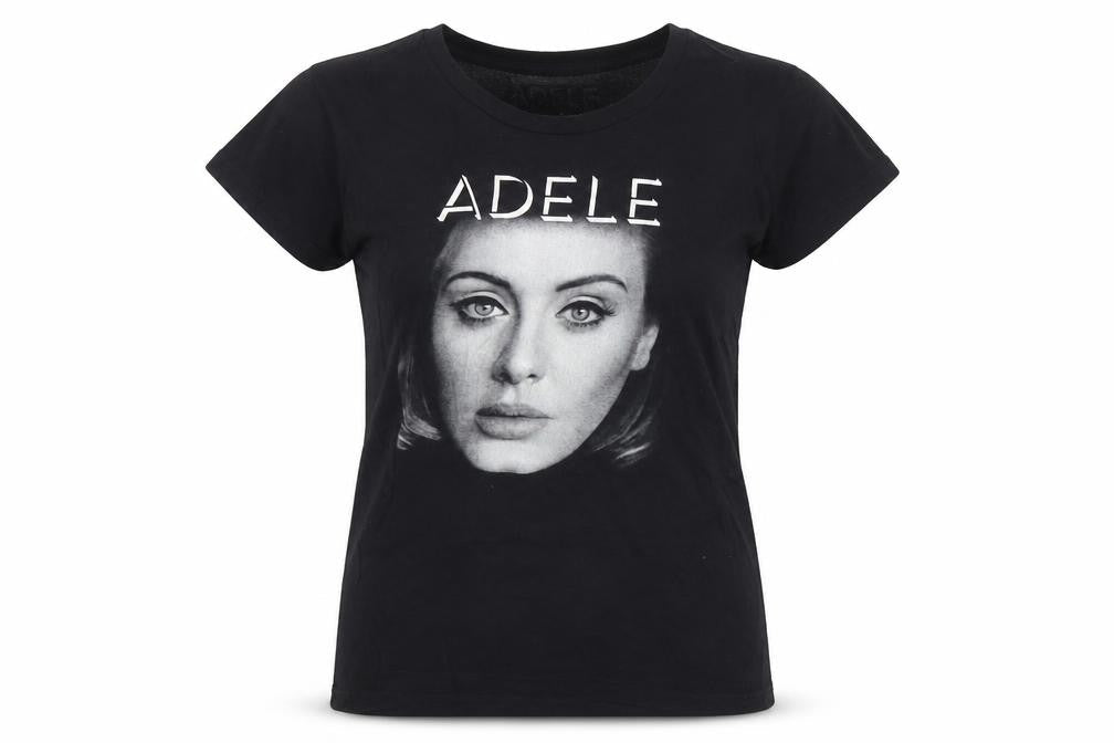 Adele Womens Black Live 2016 Tour Short Sleeve Cotton T-Shirt Size S