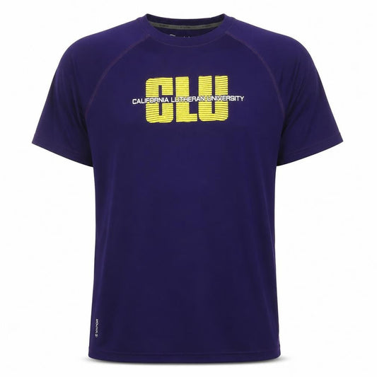 Champion Men's Purple CLU California Lutheran University T-Shirt L Polyester