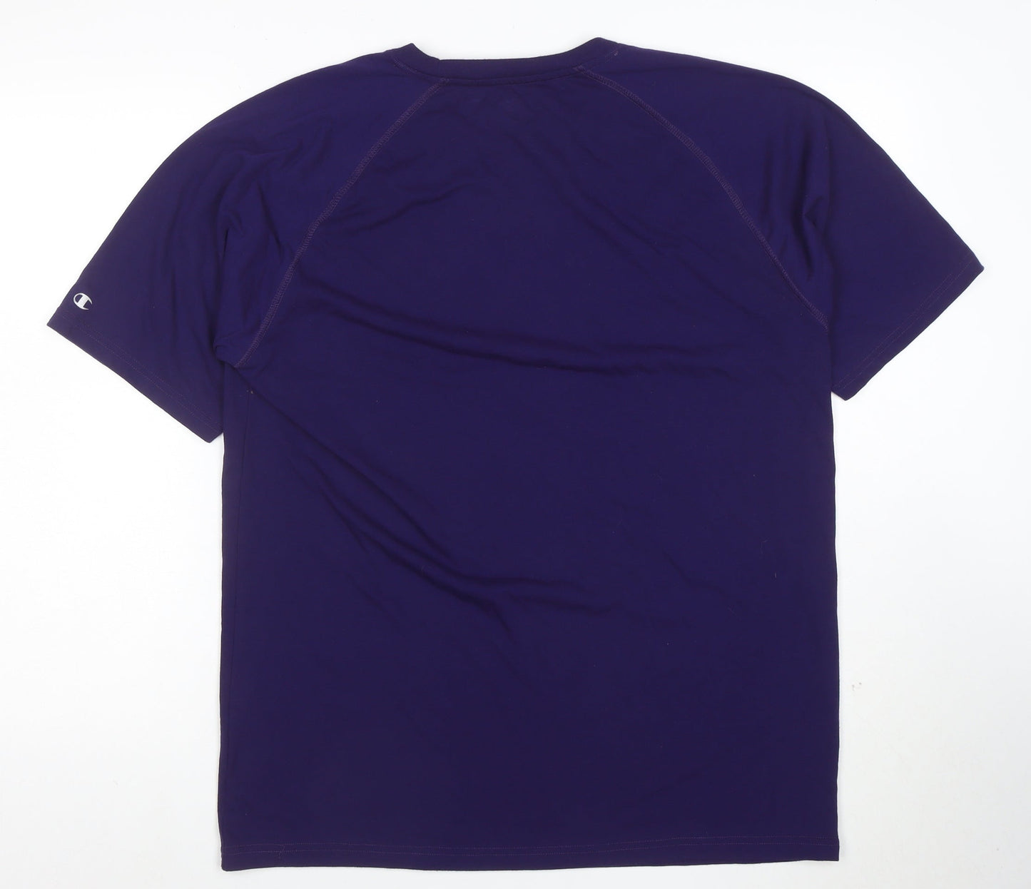 Champion Men's Purple CLU California Lutheran University T-Shirt L Polyester