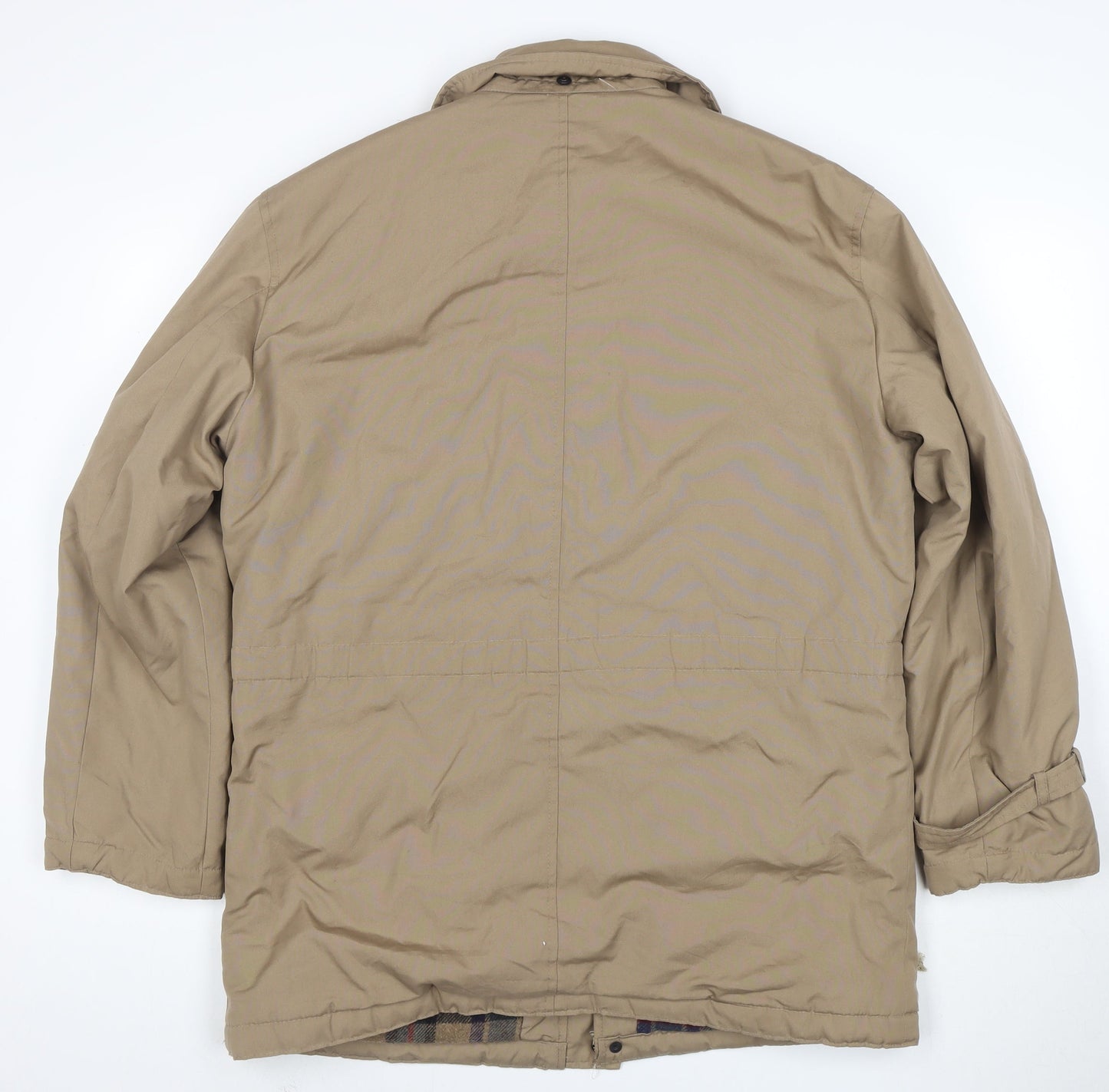 High Gear Men’s Beige Parka Jacket Size 40R Lined Outdoor Winter Coat