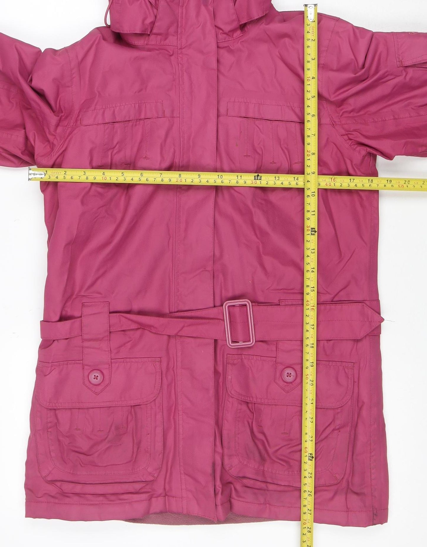 Regatta Women’s Pink Waterproof Belted Parka Jacket Size S
