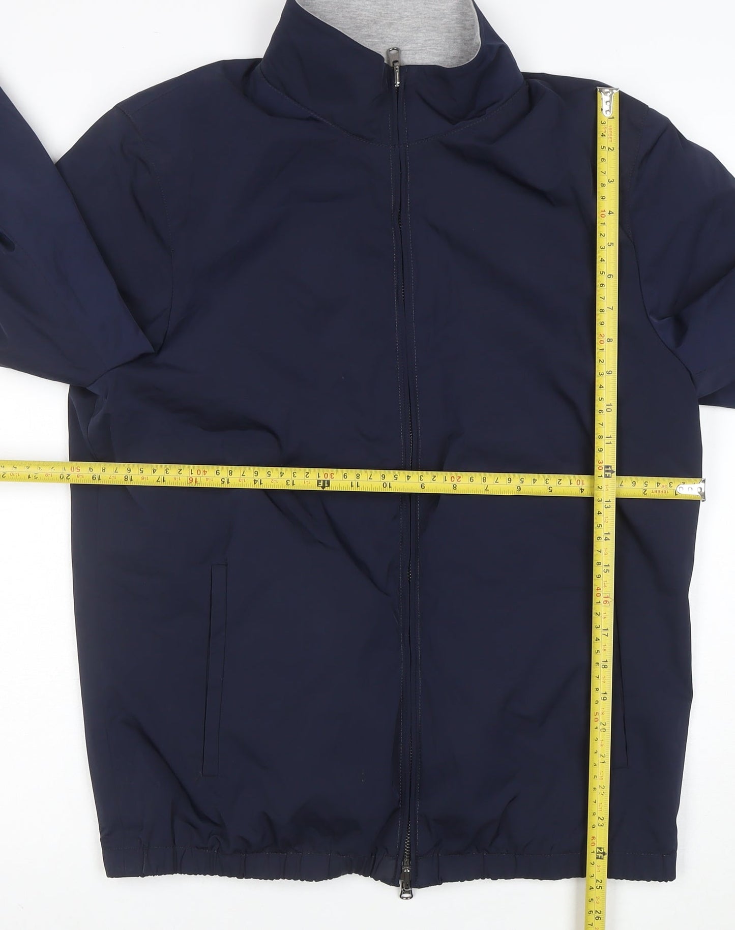 Loro Piana Men's Blue Wool Softshell Jacket Size S