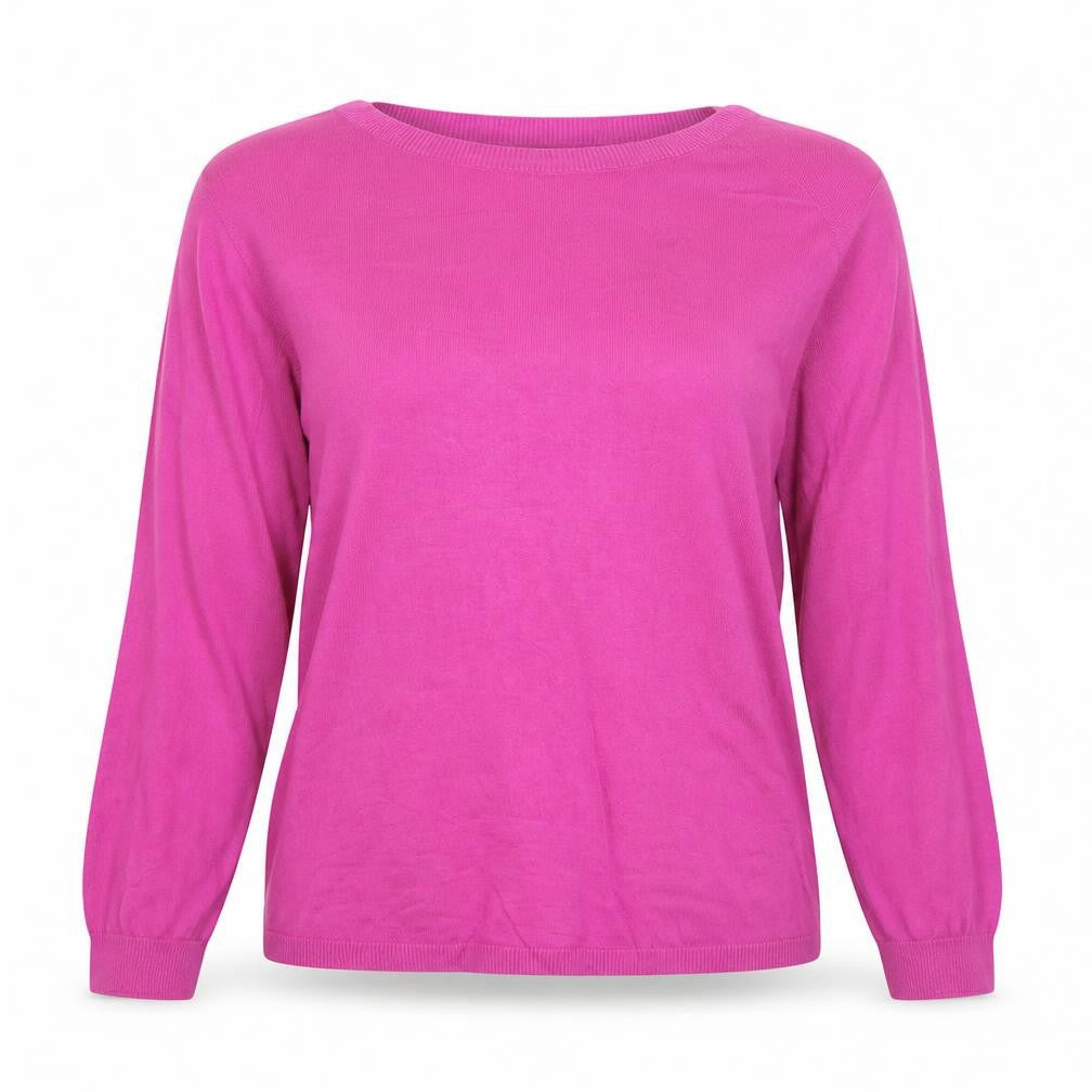 Joules Womens Pink Cotton Crew Neck Long Sleeve Jumper Size 10