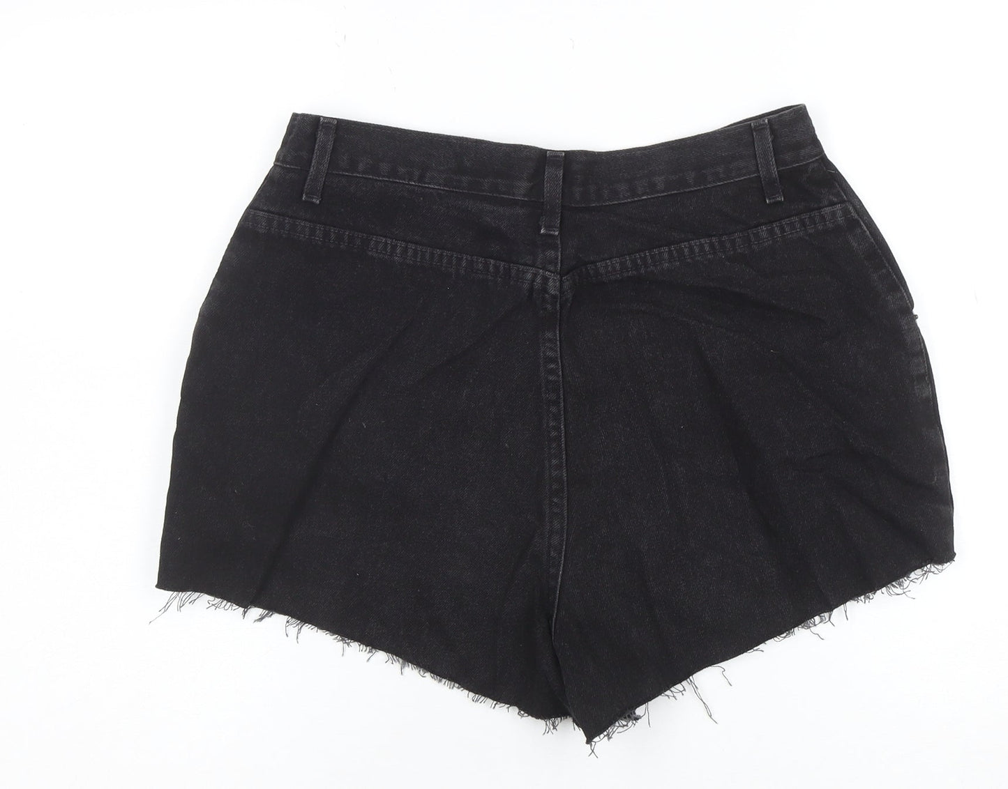 French Dressing Women’s Black Denim Cut-Off Shorts Size 12