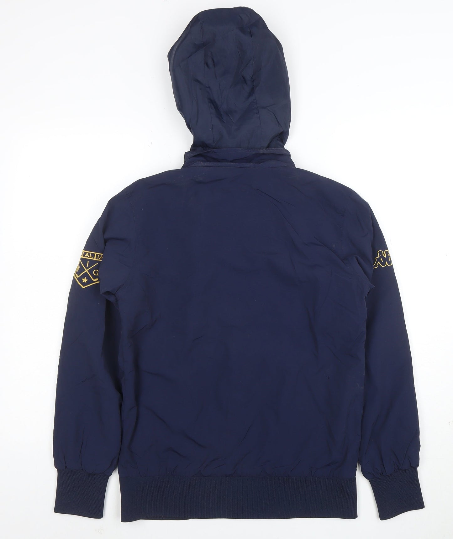 Kappa Men's Blue Hooded Windbreaker Jacket Small