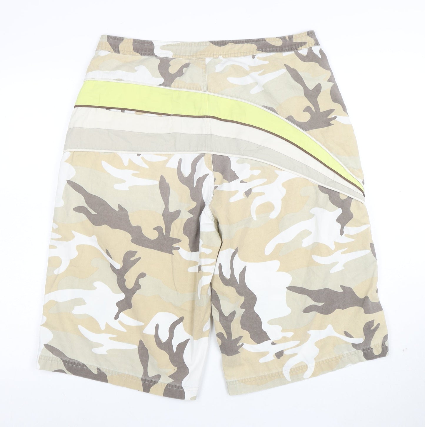 Reebok Mens Beige Camouflage Cargo Shorts XL Outdoor Style