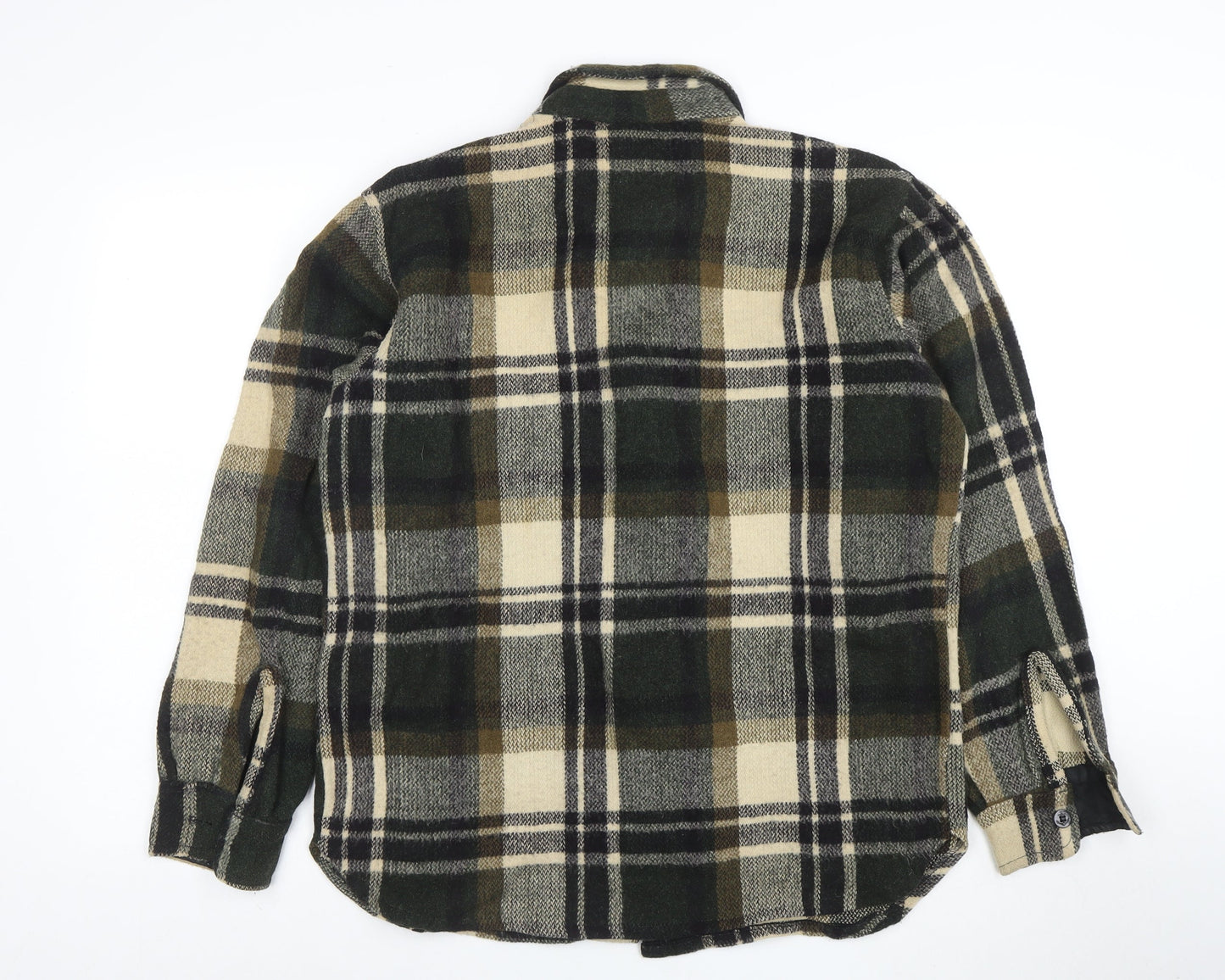 Alaska 1959 Men's Green Check Flannel Button-Up Shirt M