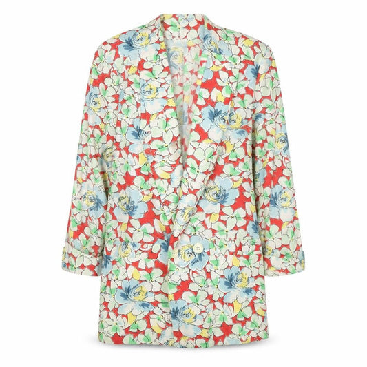 Pulido Women’s Multicoloured Floral Single-Breasted Blazer Size 16