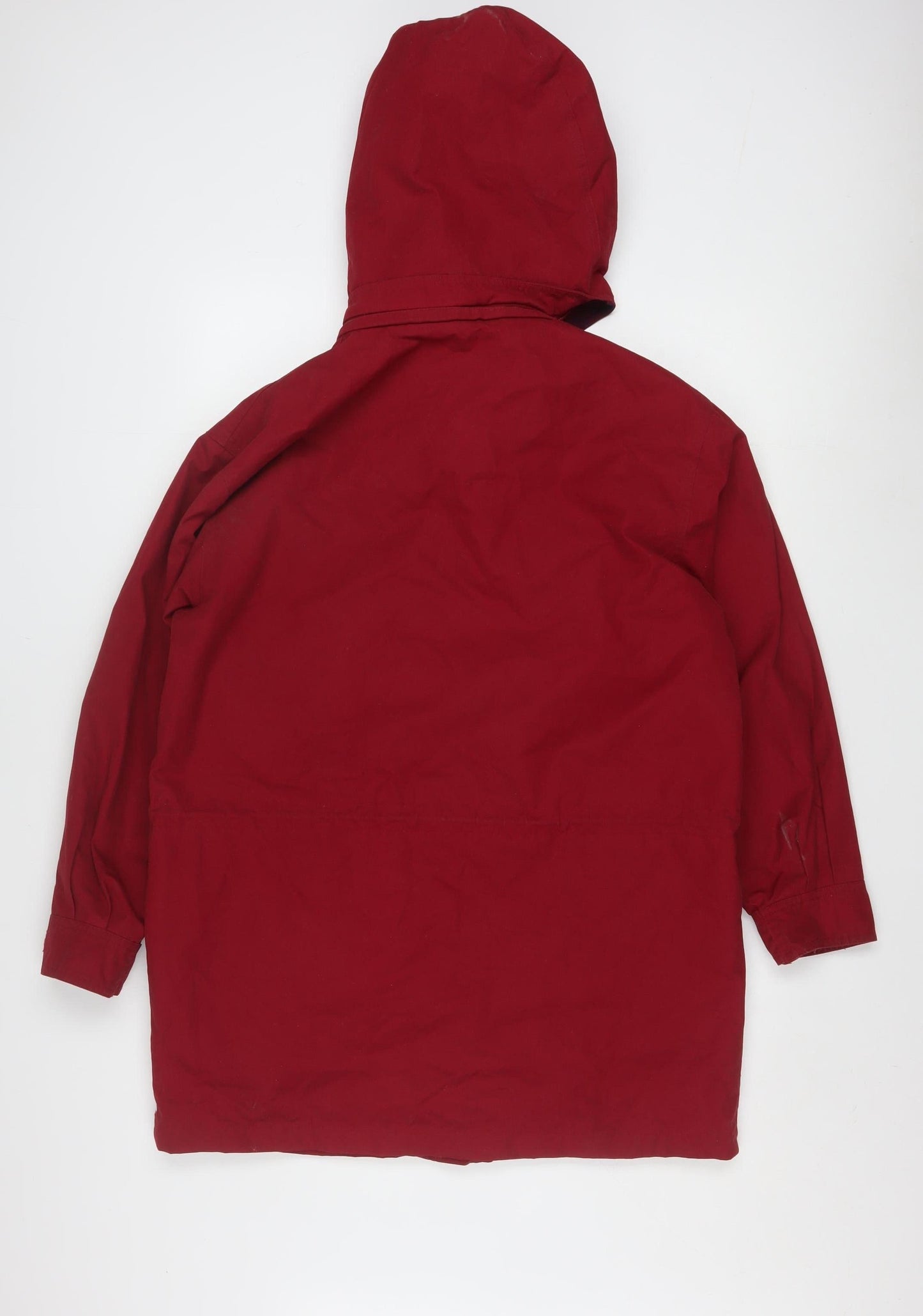 Eddie Bauer Men's Red Hooded Parka Coat Size S Regular Fit Outdoor