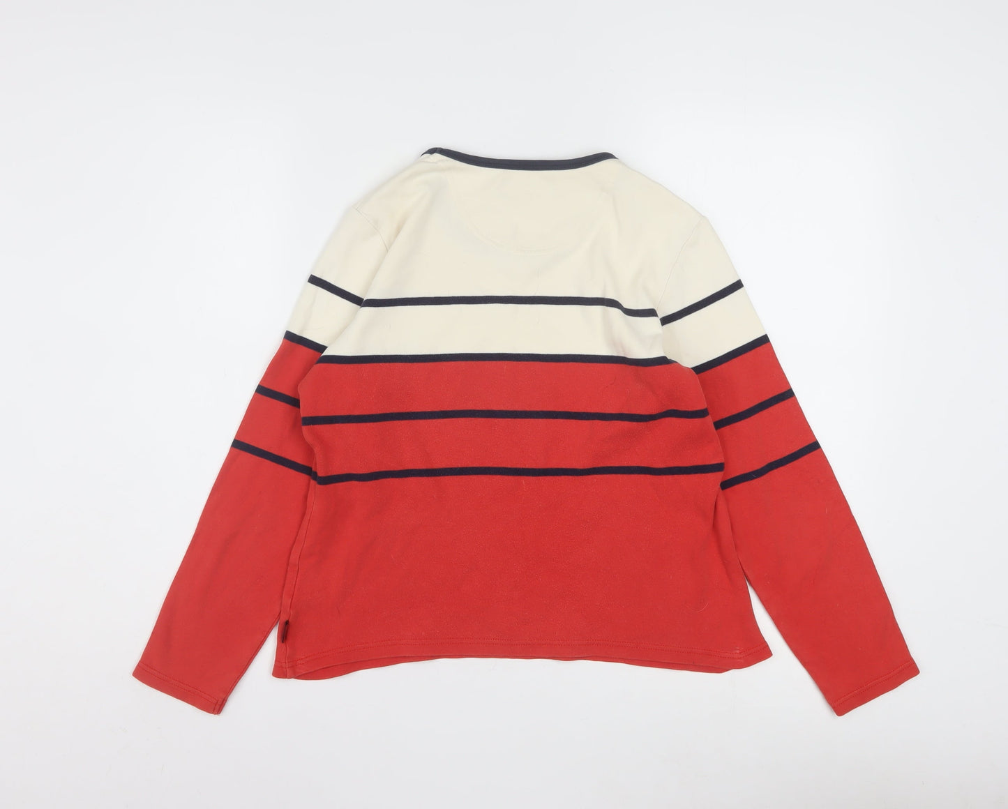Maine New England Women’s Multicoloured Striped Cotton Long Sleeve T-Shirt Size 14