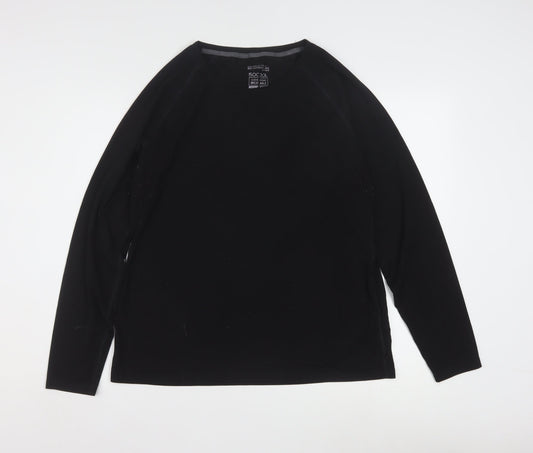 Mountain Warehouse Women's Black Isocool Long Sleeve Active Top UK16
