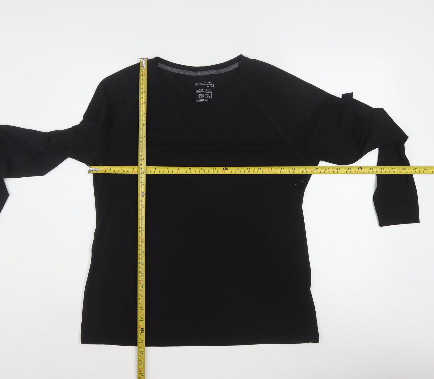 Mountain Warehouse Women's Black Isocool Long Sleeve Active Top UK16