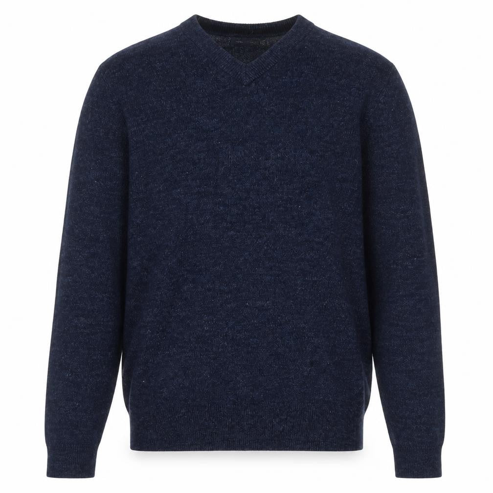 Nautica Men's Blue Cotton V-Neck Pullover Jumper Size S