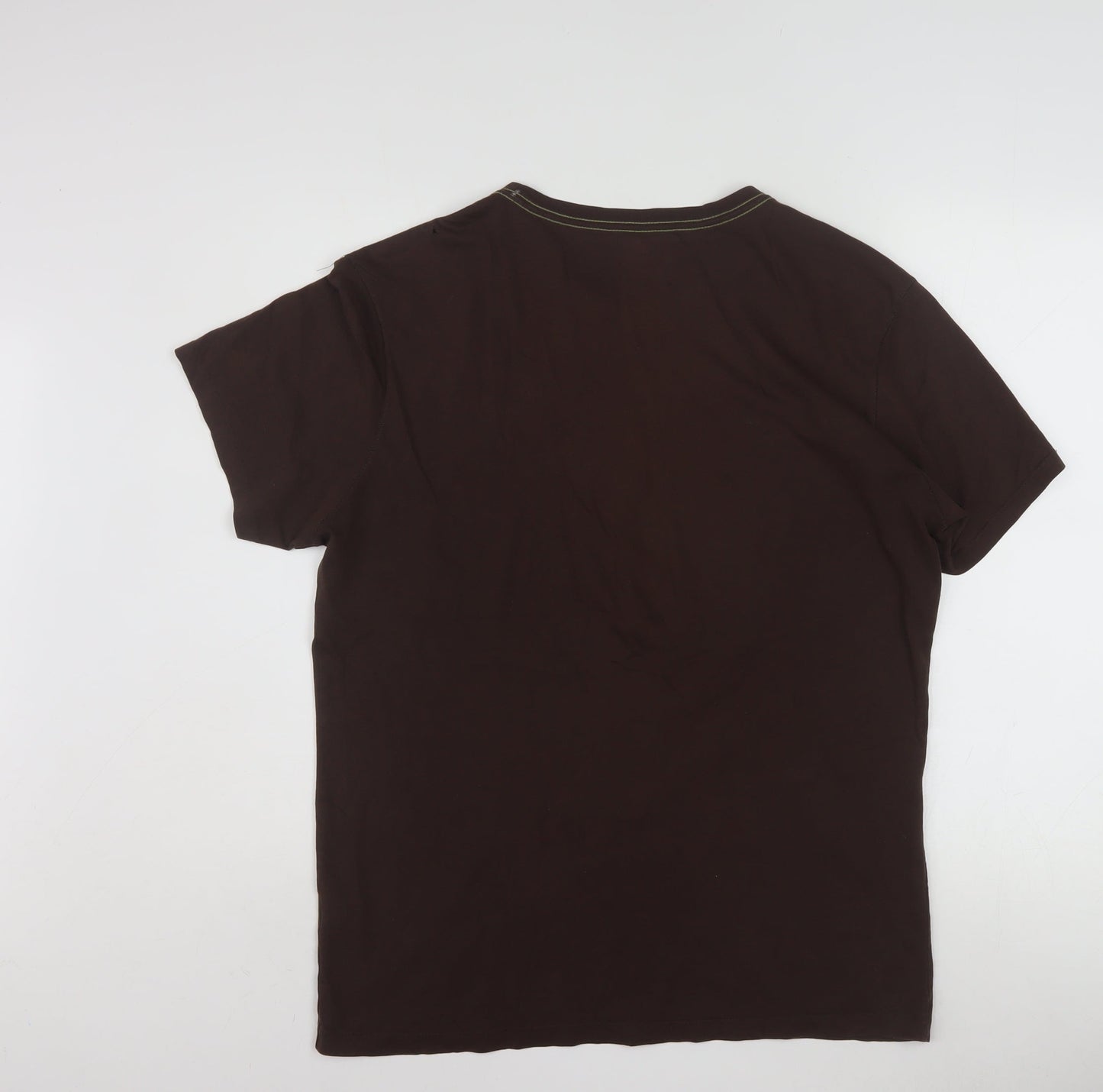 Banana Republic Men's Brown Elephant Graphic Organic Cotton T-Shirt M
