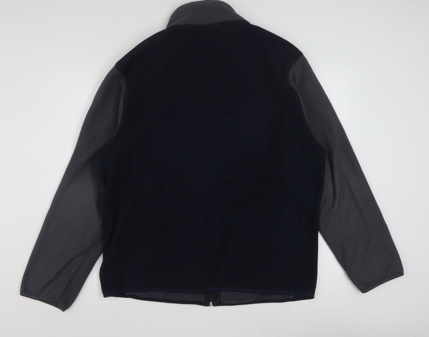 Cedarwood State Men’s Grey & Black Fleece Jacket L Full Zip Outdoor