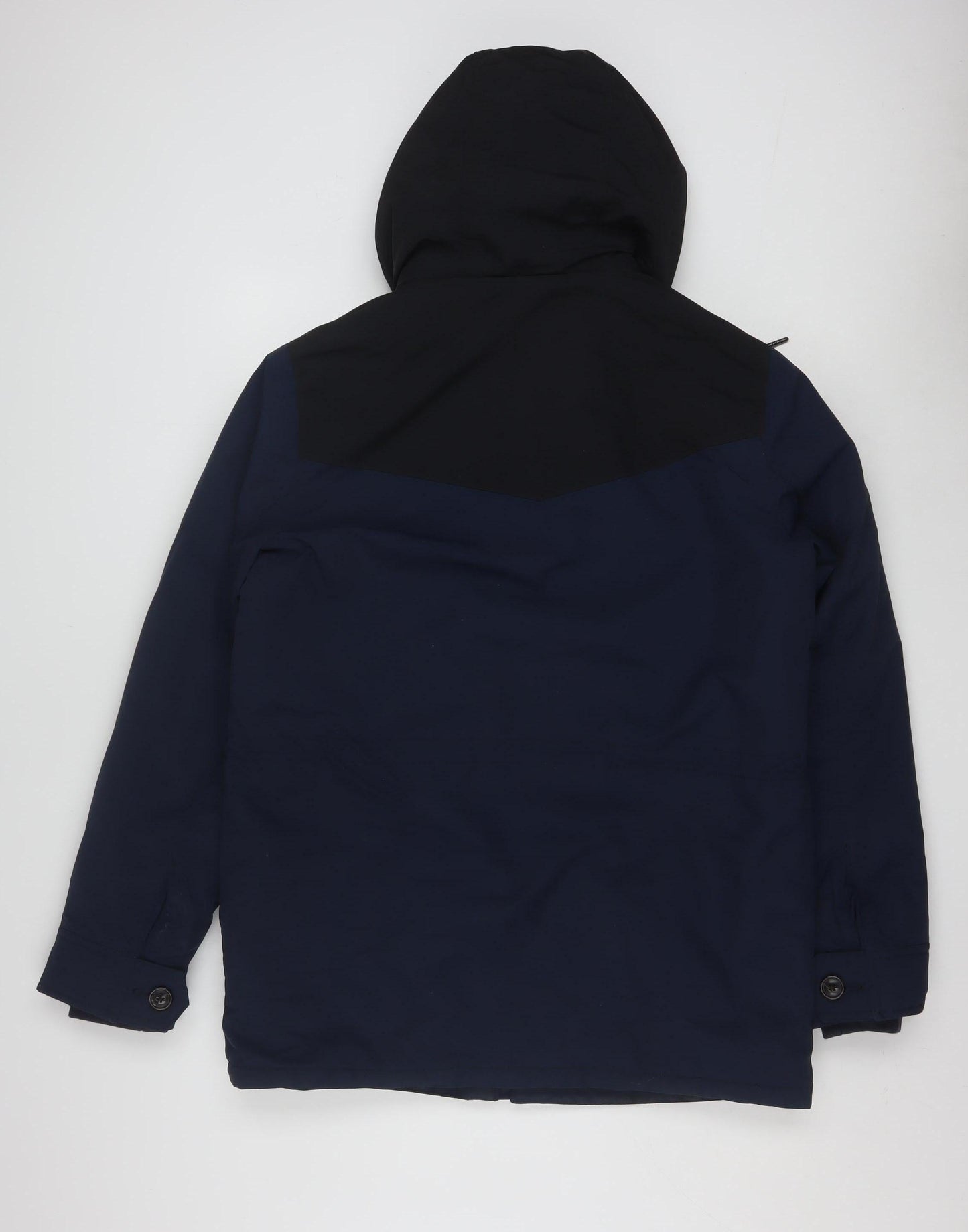 Abercrombie & Fitch Mens Blue Hooded Parka Jacket Small Windproof