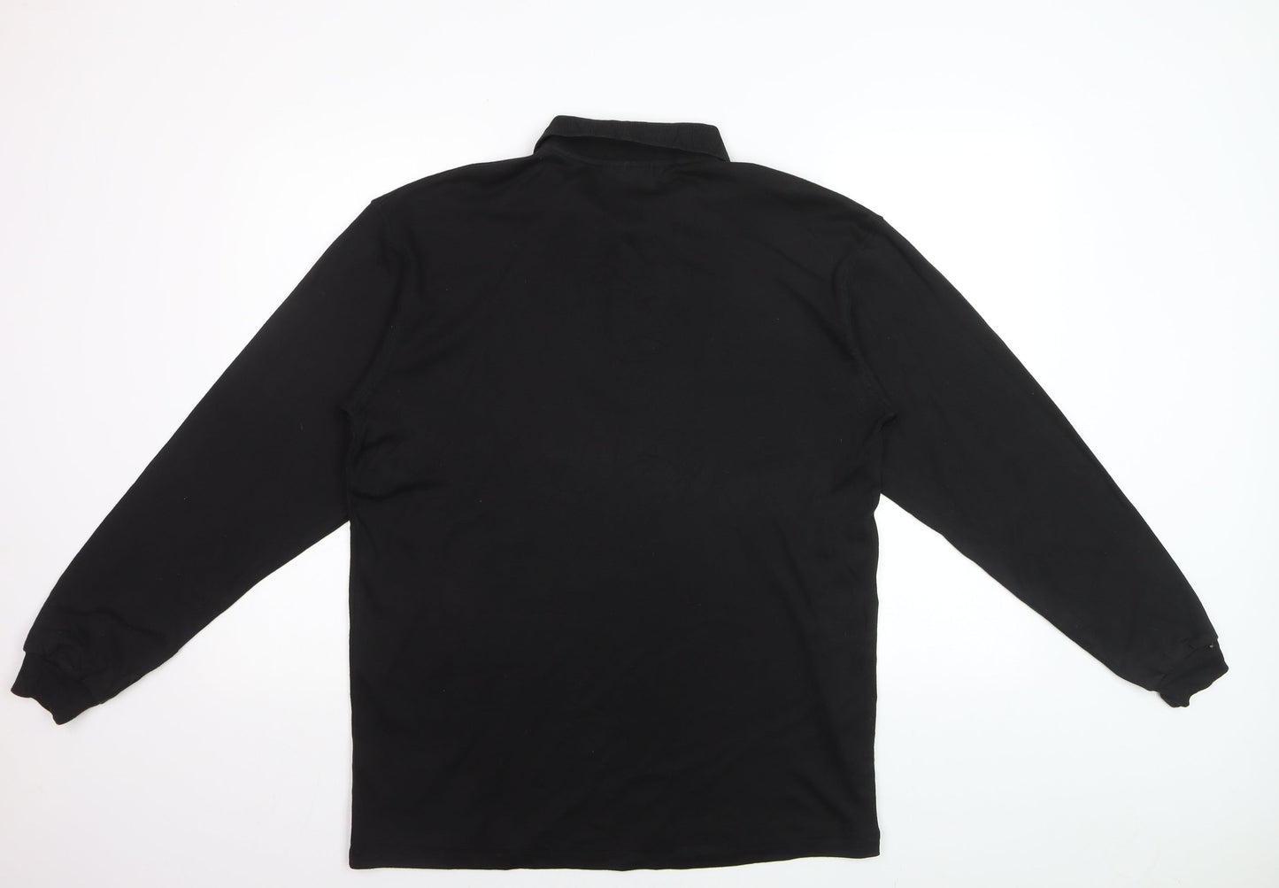 Fosters Trading Co. Men's Black Long Sleeve Polo Shirt Size M