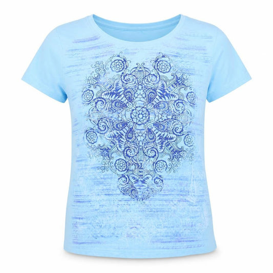 Zenergy by Chico's Women's Blue Short Sleeve T-Shirt Size L