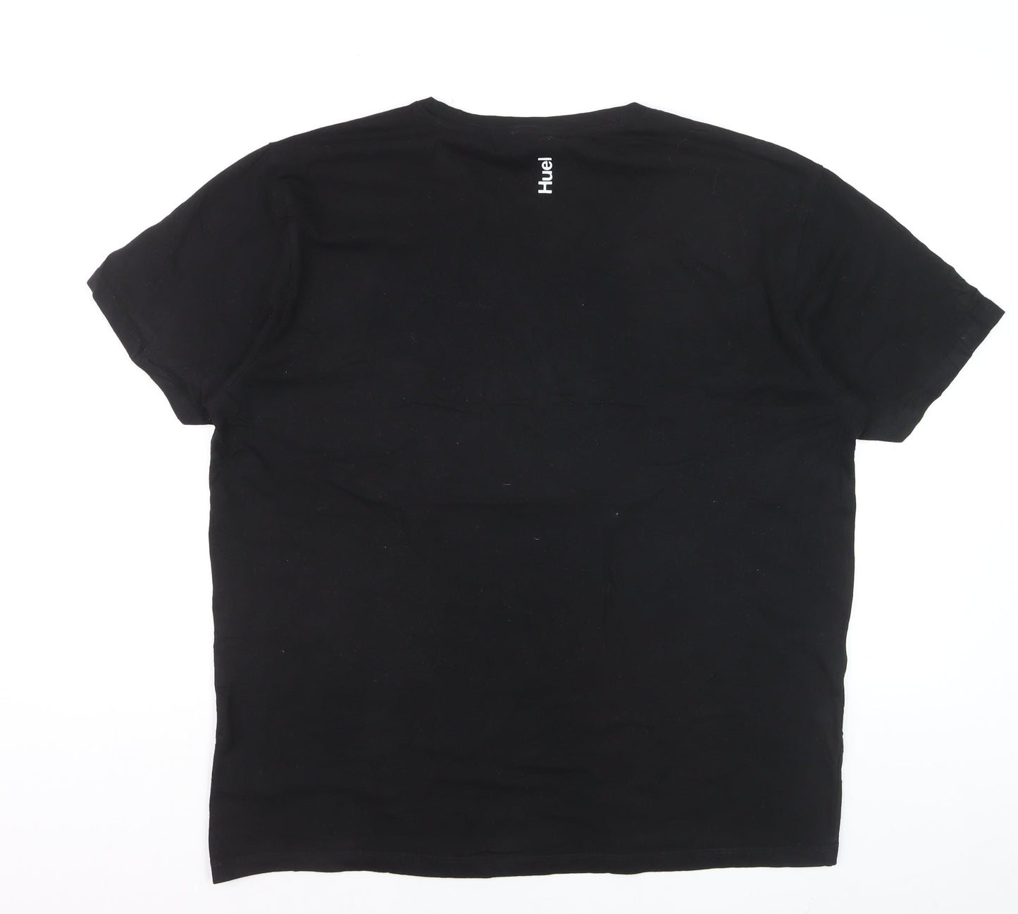 Huel Men's Black 2XL Short Sleeve Cotton Crew Neck T-Shirt