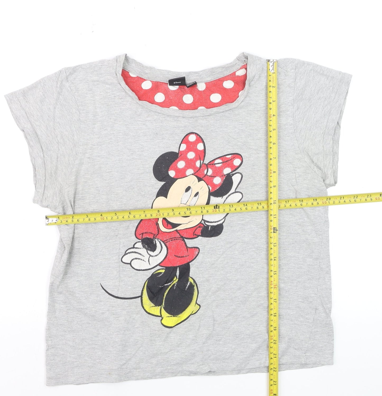 Disney Womens Grey Minnie Mouse T-Shirt Nightshirt Size 14-16