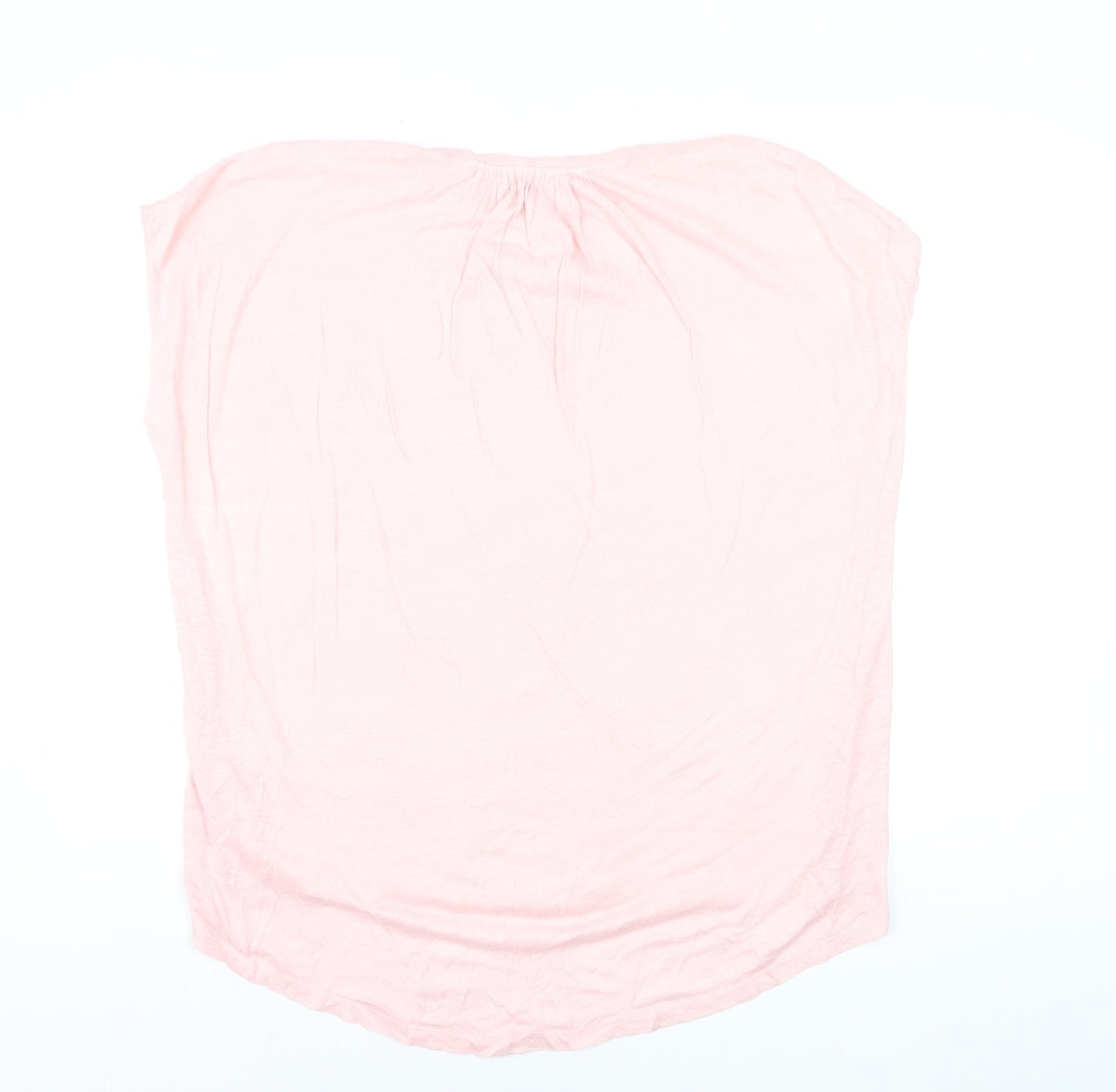John Lewis Women's Pink Colourblock Linen Cotton Sleeveless Top Size 14
