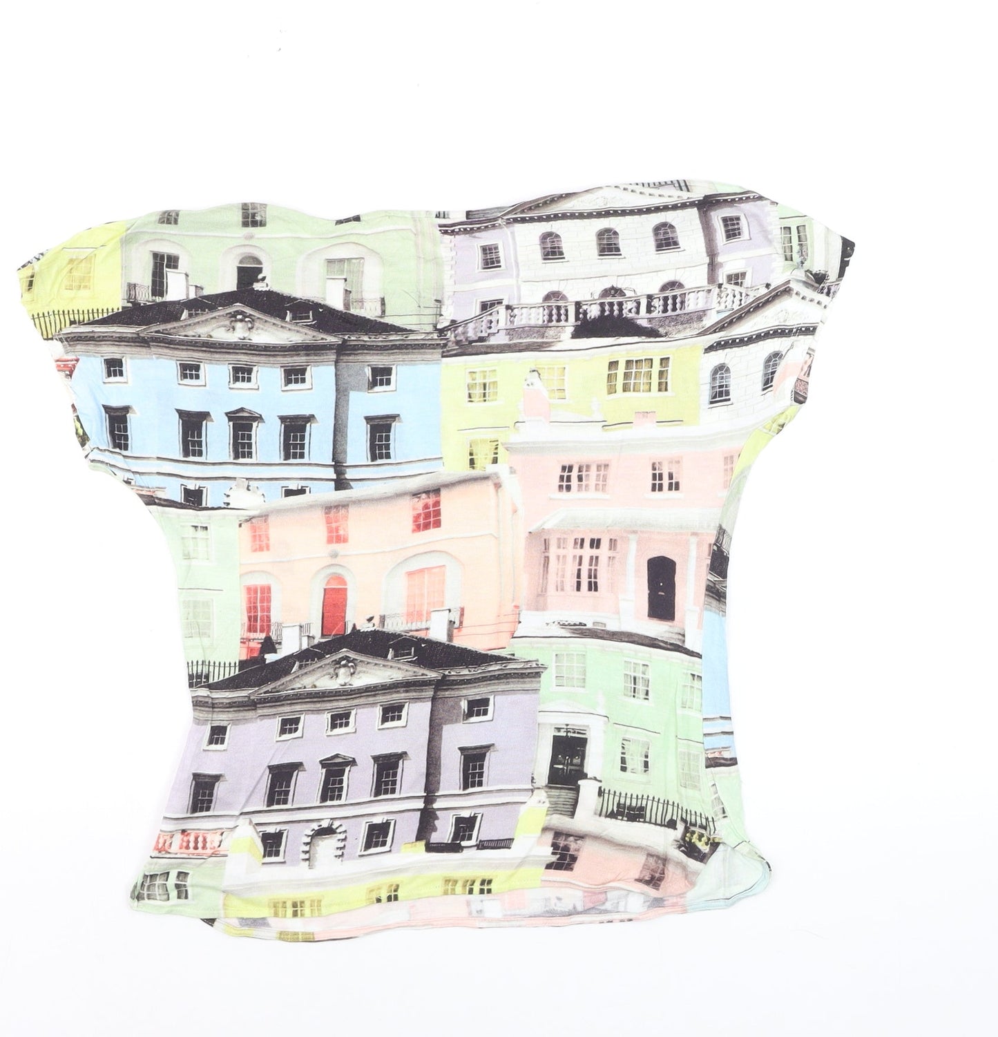 Ted Baker Women’s Multicoloured City Print Viscose T-Shirt Size 2XS