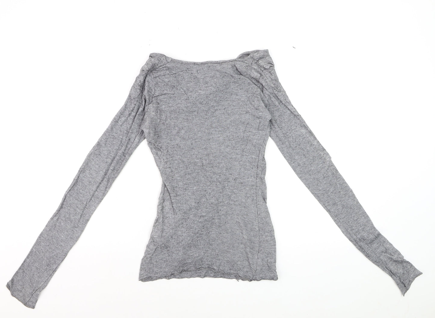 Phase Eight Women’s Grey Cowl Neck Long Sleeve Jersey Top Size L