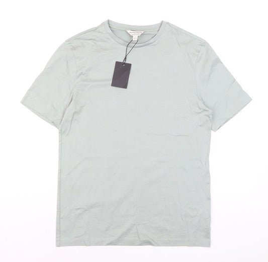 Marks and Spencer Autograph Women's Green Supima Cotton T-Shirt Size S