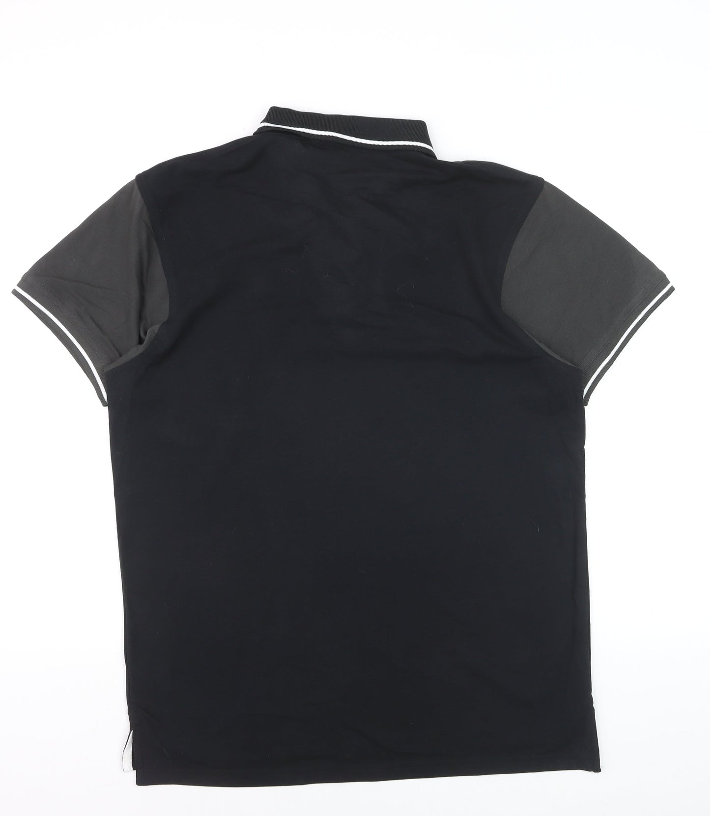 Kustom Kit Men’s Black XL Polo Shirt MG Logo Short Sleeve Cotton
