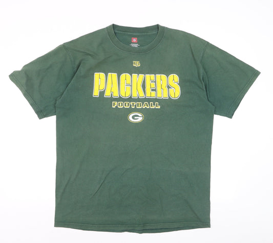 VF Imagewear Men’s Green Packers NFL Graphic Cotton T-Shirt Size L