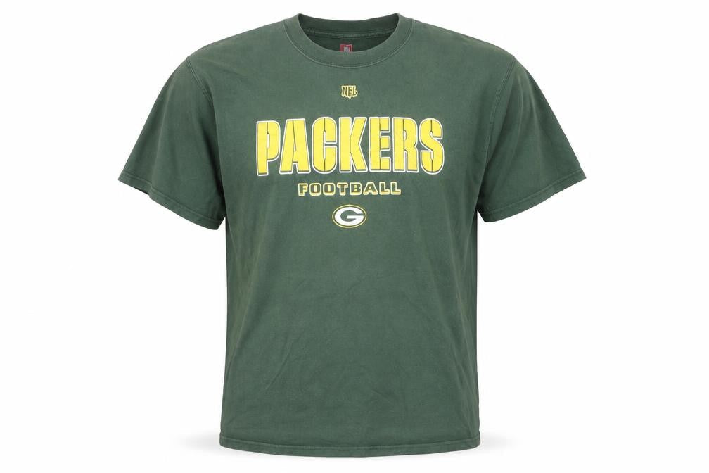 VF Imagewear Men’s Green Packers NFL Graphic Cotton T-Shirt Size L