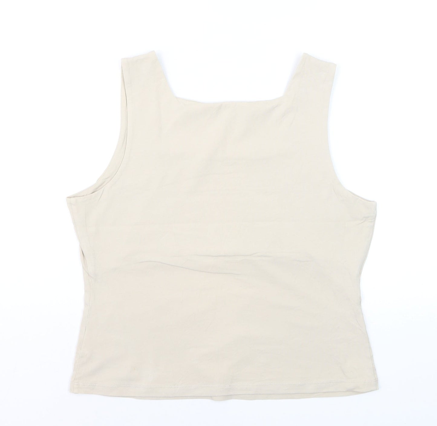 Fenn Wright Manson Women's Beige Cotton Elastane Tank Top Size 16