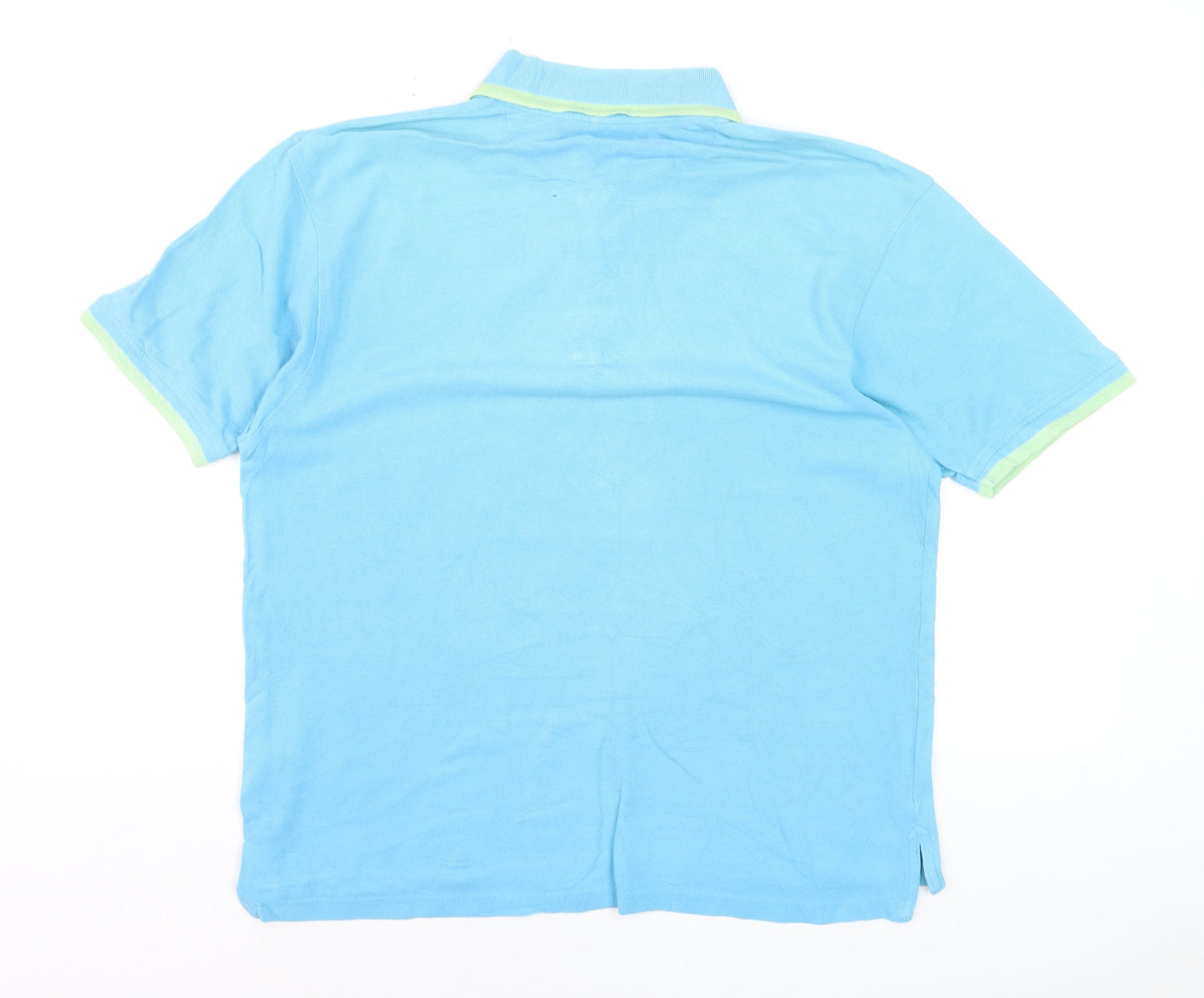Pierre Cardin Men's Blue Cotton Polo Shirt Size M Classic Fit