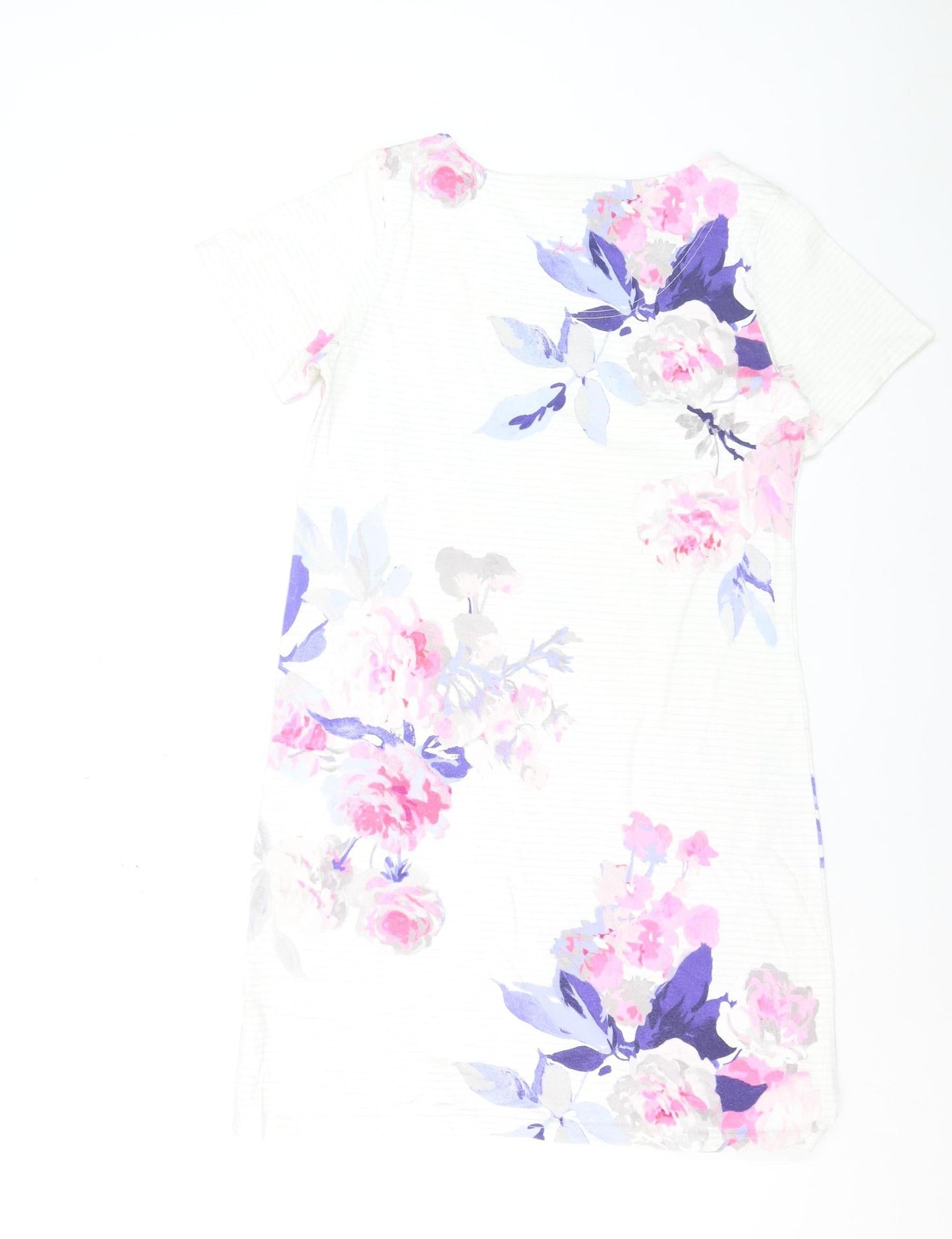 Joules Women's Multicoloured Floral Cotton T-Shirt Dress Size 12