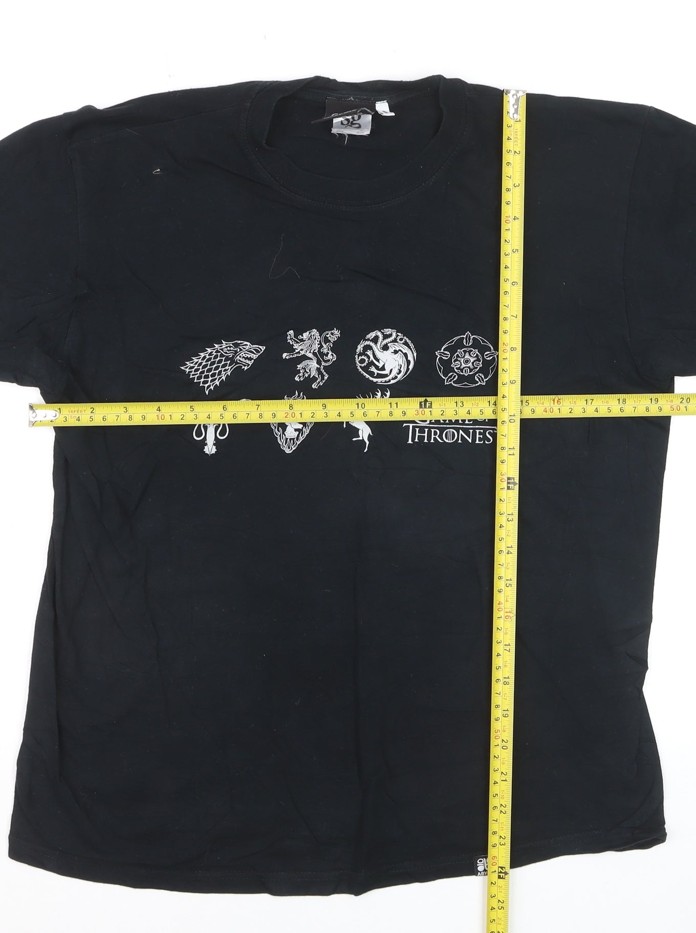 Game of Thrones Women's Black Cotton Short Sleeve T-Shirt Size S