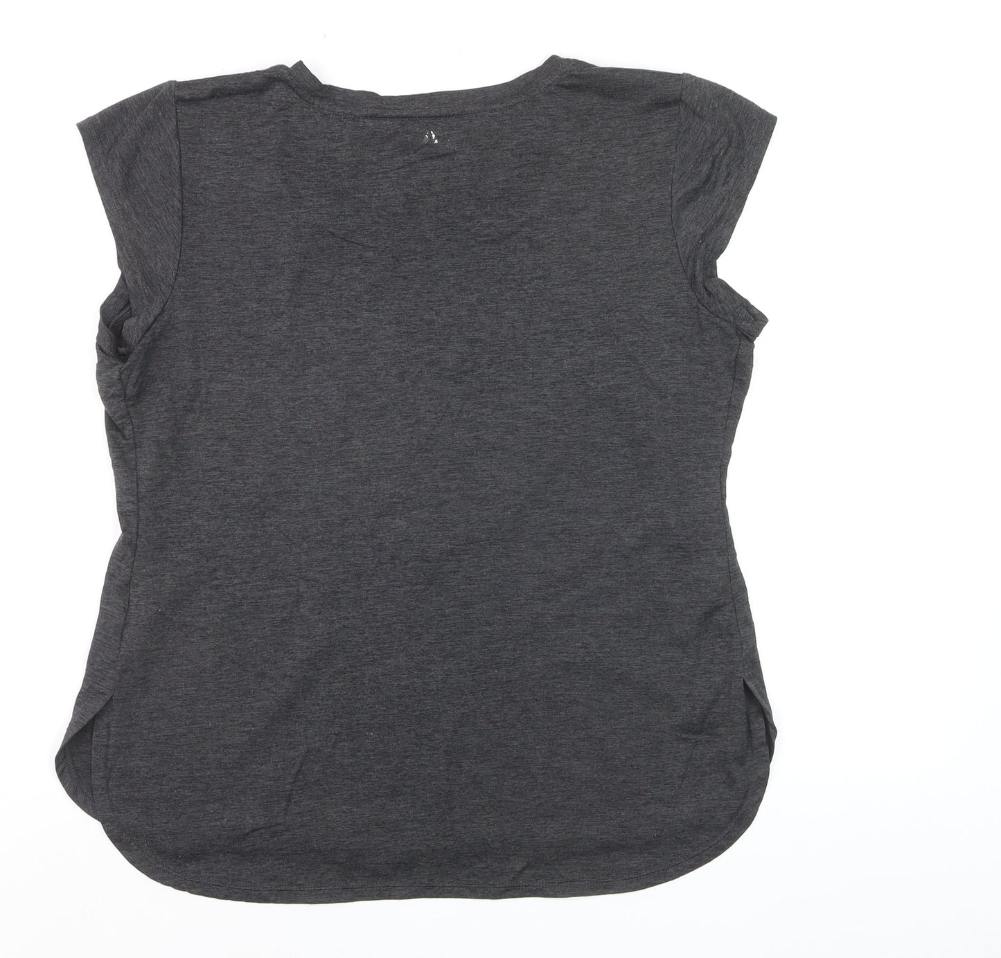 Reebok Womens Grey Short Sleeve Crew Neck T-Shirt Size L