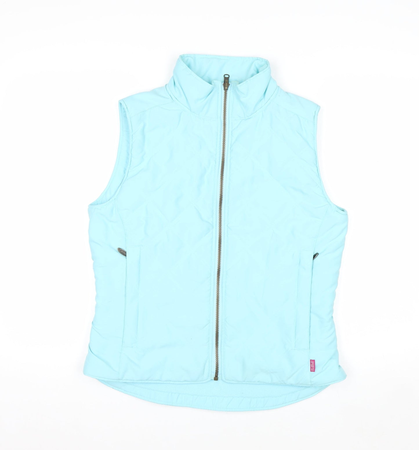 Musto Women Blue Polyester Quilted Bodywarmer Waistcoat Size 10