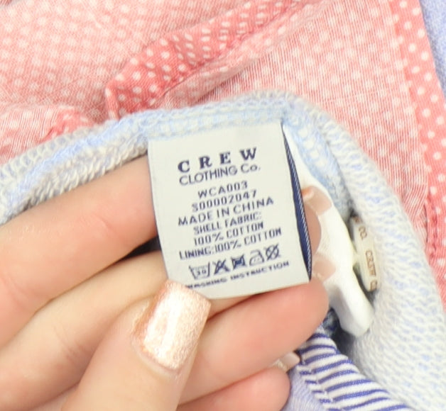 Crew Clothing Co. Women’s Blue Cotton Blazer Size 8 Classic Preppy Style